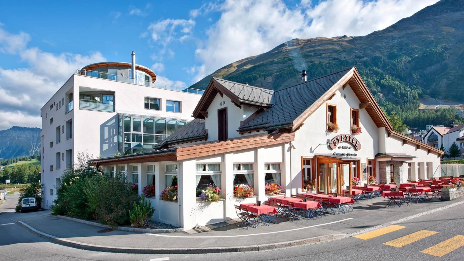 Hotel Station Pontresina Exterior foto