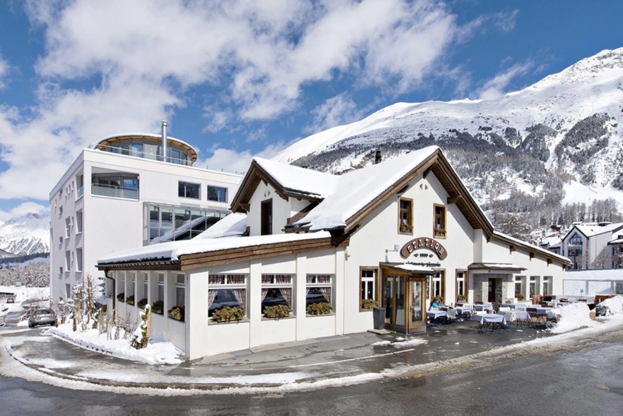 Hotel Station Pontresina Exterior foto