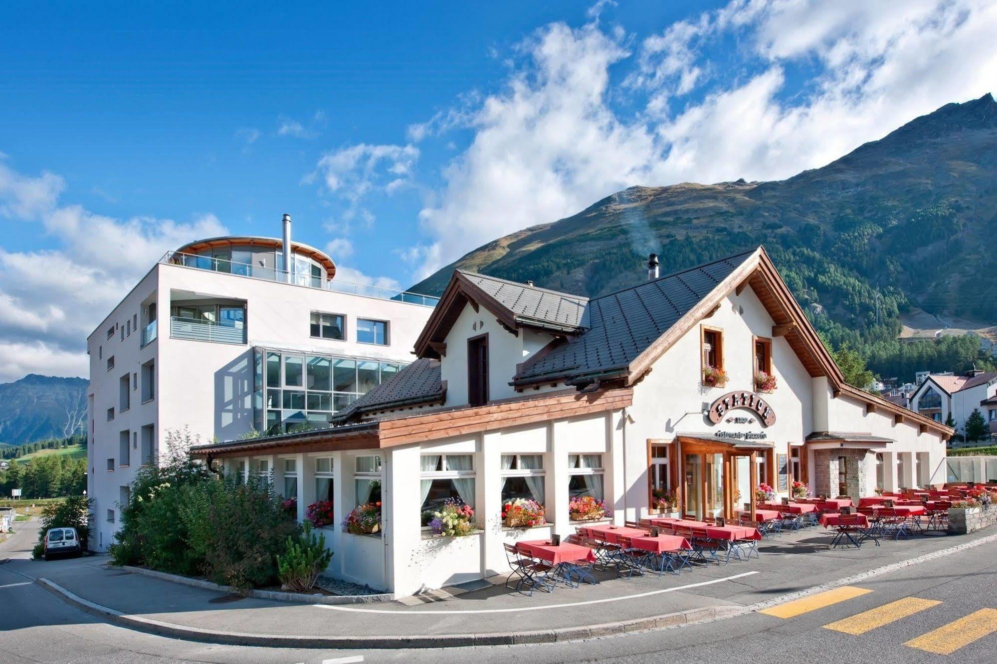 Hotel Station Pontresina Exterior foto