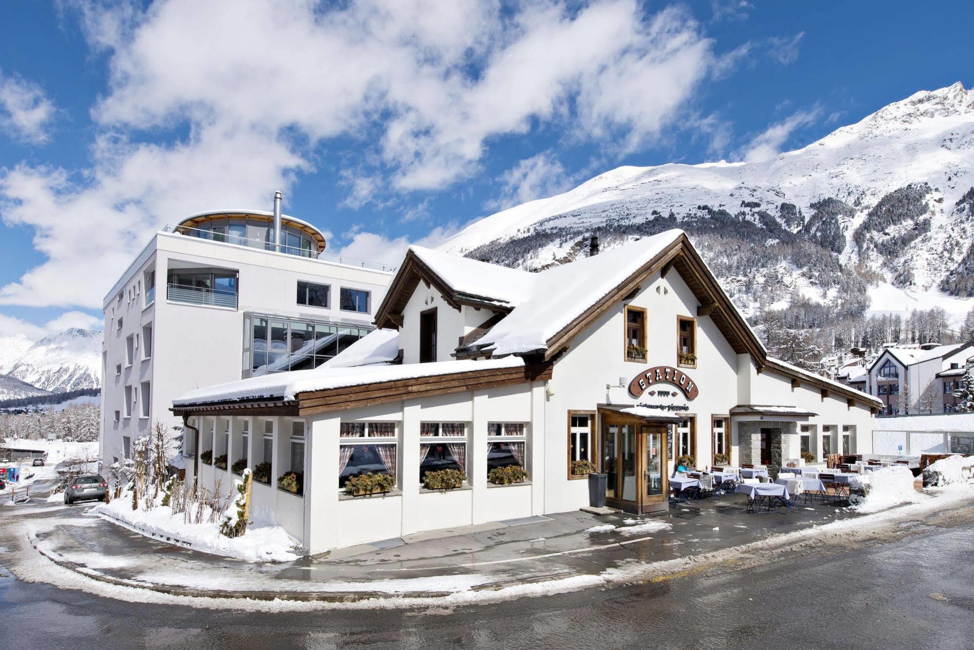 Hotel Station Pontresina Exterior foto